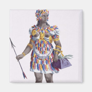 A Woman from Honduras, 1780 (coloured engraving) Magnet