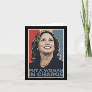 A Woman In Charge Kamala Harris Woman For Presiden Card