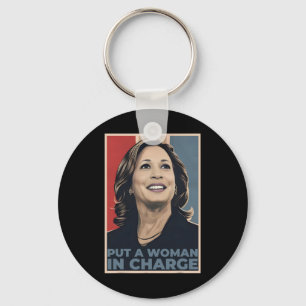 A Woman In Charge Kamala Harris Woman For Presiden Key Ring