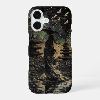 a woman in traditional Japanese attire Design Phon iPhone 16 Case