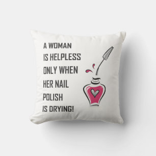 A WOMAN IS HELPLESS... CUSHION