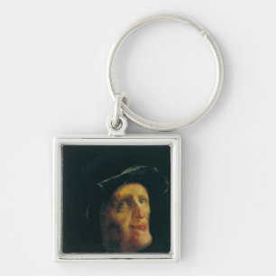 A Woman Laughing Key Ring