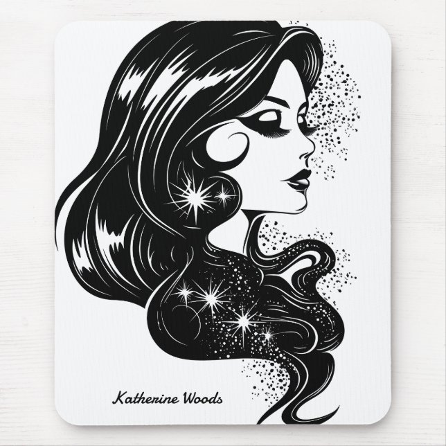 A Woman Portrait  Mouse Mat (Front)