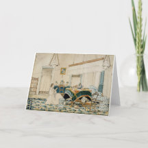 A Woman Reading - Blank Note Card All Occasions