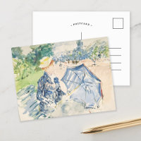 A Woman Seated at a Bench | Berthe Morisot