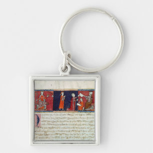 A Woman Taking an Oath before Key Ring