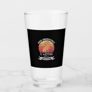 A Woman With A Dachshund Glass