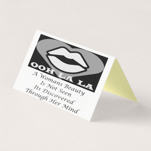 A Womans Beauty message poem feature               (Front)