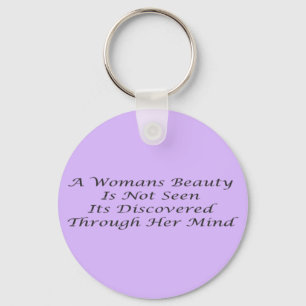 A Womans Beauty message poem feature     Key Ring