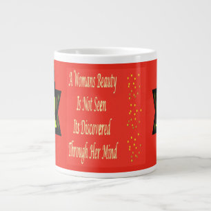 A Womans Beauty message poem feature Large Coffee Mug