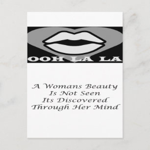 A Womans Beauty message poem feature              Postcard