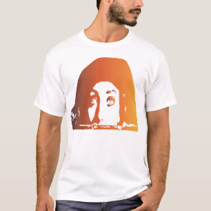 A woman's face peeking face peeking out T-Shirt