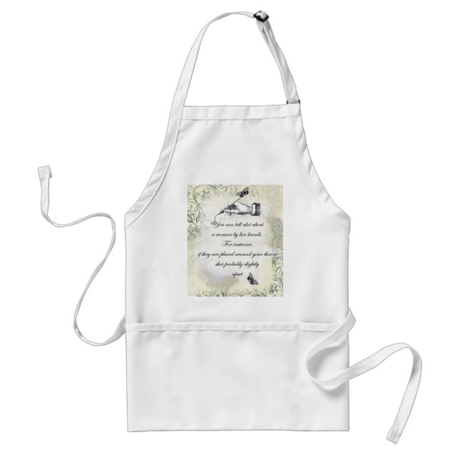 “A womans hands” Quote Standard Apron (Front)