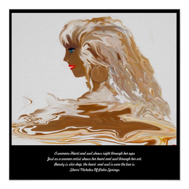 A Womans Heart and Soul Is Where The Beauty Is Poster (Front)