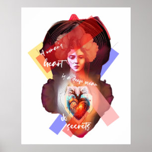 A Woman's Heart white Poster