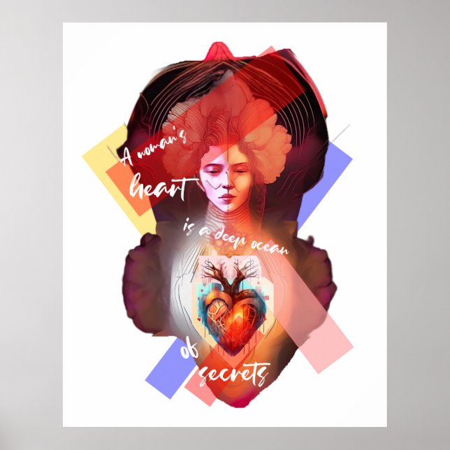 A Woman's Heart white Poster (Front)