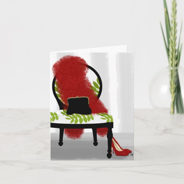 A Woman's Night Out - Dressing room note card (Front)