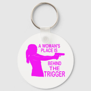 A WOMAN'S PLACE KEY RING