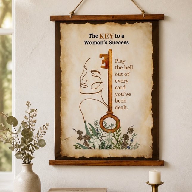 A Woman's Success Hanging Tapestry (Creator Uploaded)