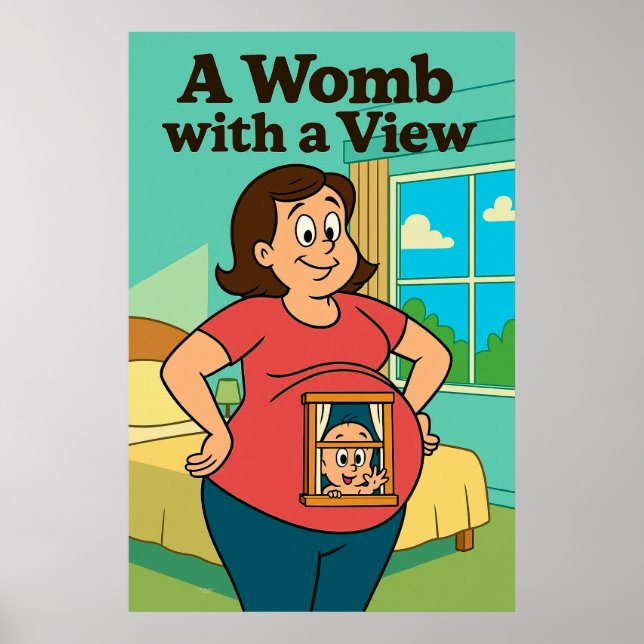 A Womb with a View – Cartoon Edition Poster (Front)