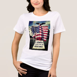 A Women's Place Is In the Resistance Tri-Blend Shirt