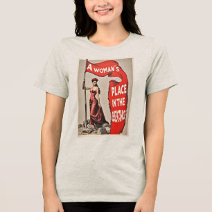 A Women's Place Is In the Resistance Tri-Blend Shirt