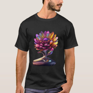 A Wonderful Flower - Artistic Floral Basic Dark T- T-Shirt