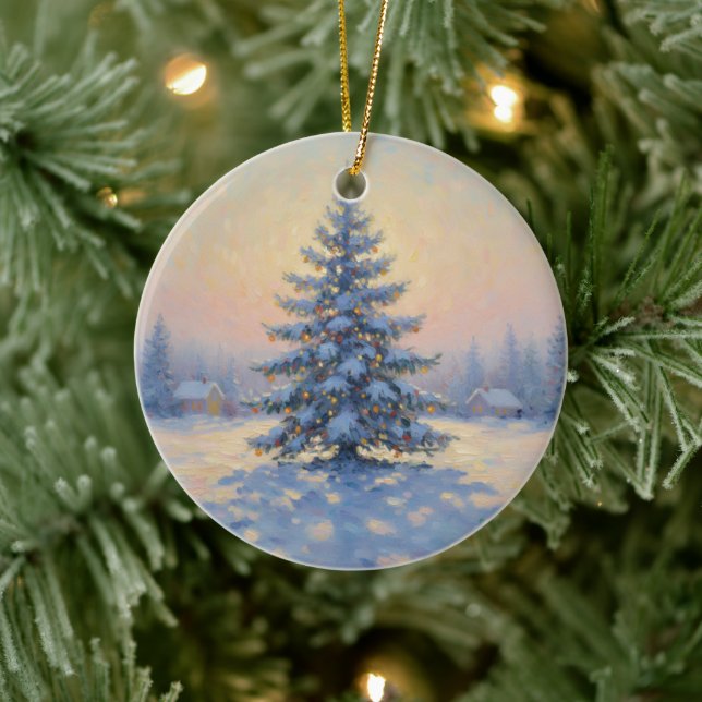 A wonderful Monet-style Christmas tree Ceramic Tree Decoration (Tree)