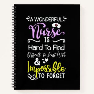 A Wonderful Nurse Is Hard To Find Nurse Retirement Notebook