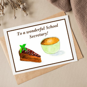 A Wonderful School Secretary Holiday Card