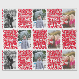 A Wonderful Time of the Year Christmas Photo Wrapping Paper