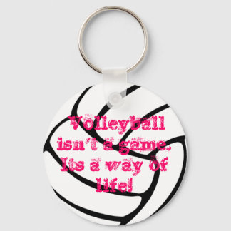 A wonderful volleyball key chain. key ring