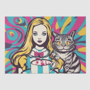 A Wonderland Popart Decoupage Paper