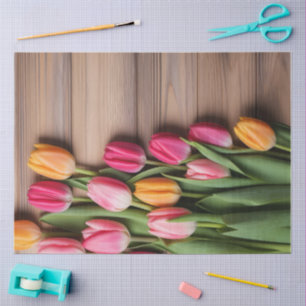 A Wood and Tulip Series Design #4 Tissue Paper