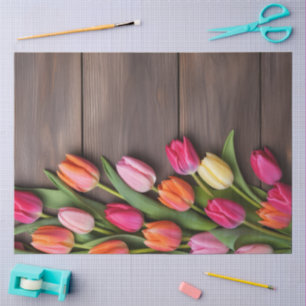 A Wood and Tulip Series Design #6 Tissue Paper