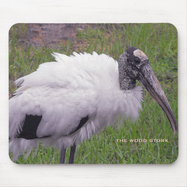 A Wood Stork Mouse Mat (Front)
