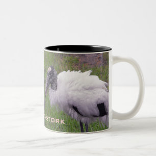 A Wood Stork Two-Tone Coffee Mug