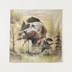 A Woodcock with the English setter Tapestry