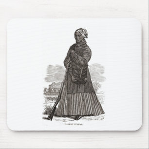A woodcut image of Harriet Tubman, before 1869 Mouse Mat