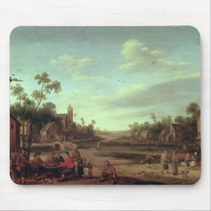 A Wooded River Landscape, 1646 Mouse Mat