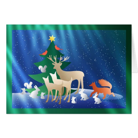 A Woodland Animal Christmas Card