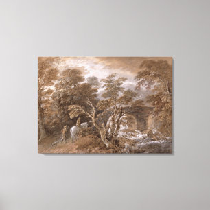A Woodland Pool with Rocks and Plants, c.1765-70 ( Canvas Print