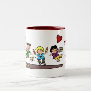 A Work of HeART Two-Tone Coffee Mug