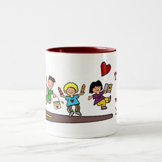 A Work of HeART Two-Tone Coffee Mug