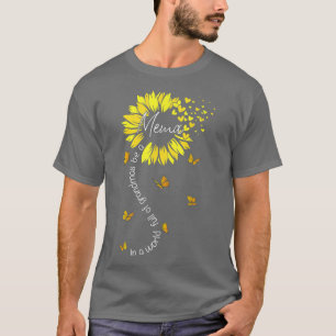 A World Full Of Grandmas Be A Mema Sunflower Mothe T-Shirt
