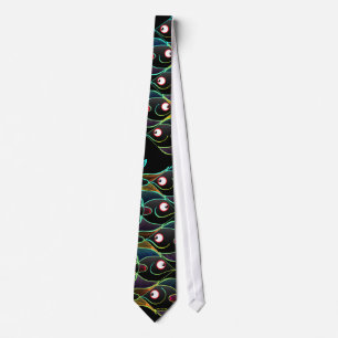 A World Full of Smiling Fishes Tie