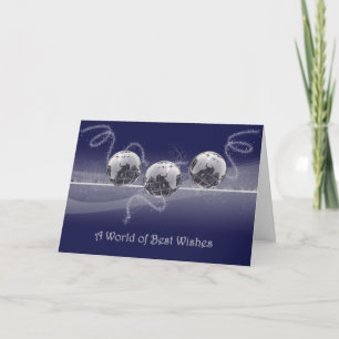 A World of Best Wishes Christmas Card