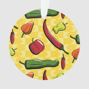 A World of Chilli Peppers Acrylic Ornament