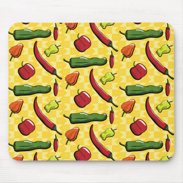 A World of Chilli Peppers Mousepad (Front)