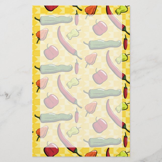 A World of Chilli Peppers Stationery (Front)